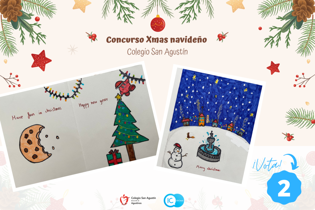 Concurso de tarjetas navideñas colegio san agustin